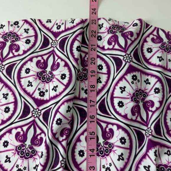 Swim Solutions Tankini Top Womens 8 Purple White Underwire Bust Support Floral - Picture 11 of 11